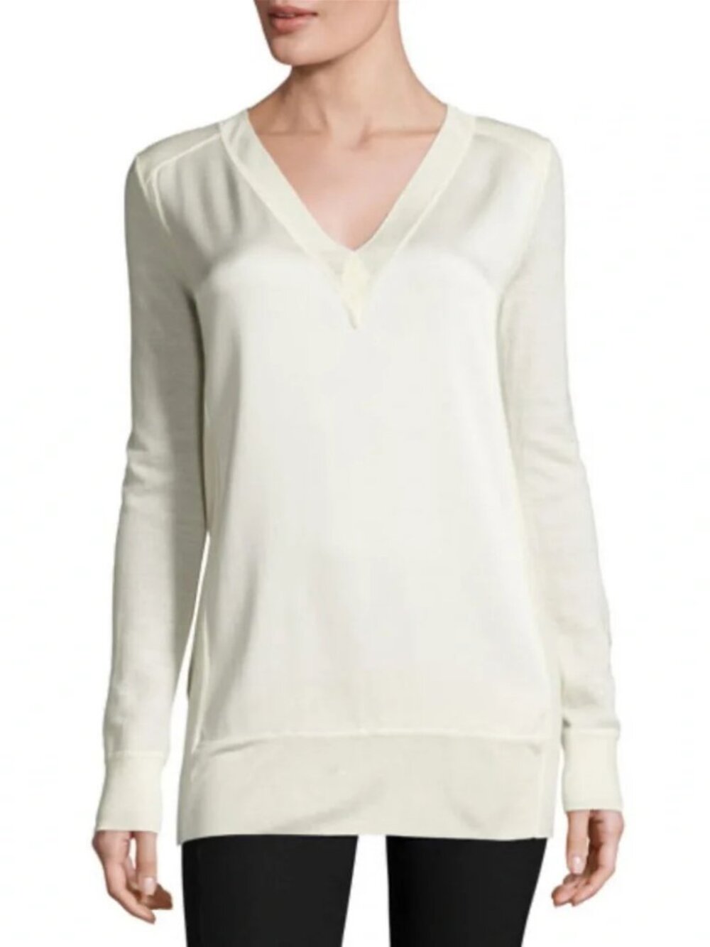 NWT Rag & Bone Vivienne Satin V-neck Tunic.  SZ XXS/TTP